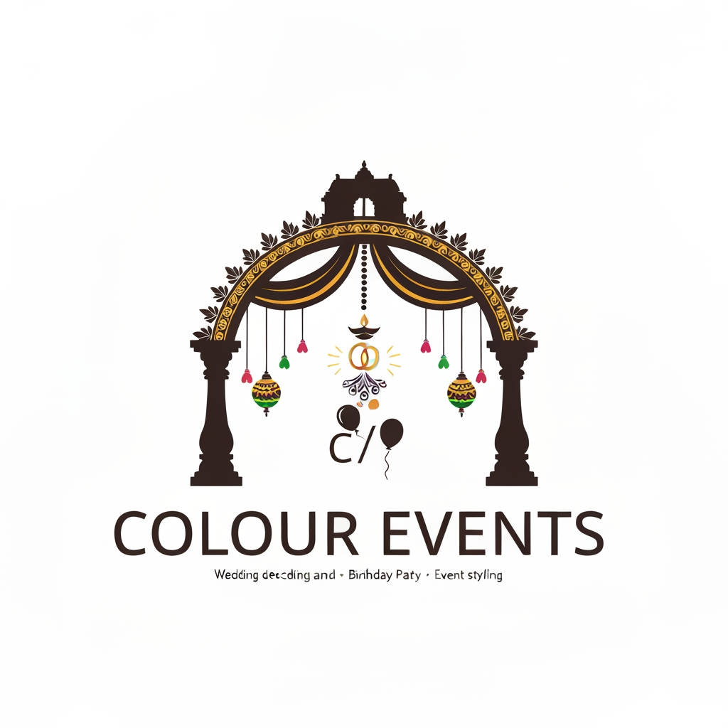AI Design for Yes — and I’d make the prompt very specific so the AI doesn’t fall back to the usual **lotus + diya + wedding rings + balloons** combination 😭.
Here’s a strong prompt you can paste into an image/logo generator:
Design a **completely original, professional logo** for a South Indian event decoration and styling company called **“COLOUR EVENTS”**.
The company specializes in:
* Wedding decoration and wedding stage décor
* Birthday party decoration
* Celebration and event styling
### Core logo idea
Create a **simple, memorable icon + wordmark logo** that visually communicates **both weddings and birthdays through one unified symbol**, rather than using two separate unrelated icons.
The logo should immediately feel like an **event décor / celebration brand**, while subtly reflecting **South Indian cultural aesthetics**.
### Cultural direction
Use **South Indian visual language in an abstract, modern way**, inspired by:
* Traditional South Indian decorative arches and entrance décor
* Temple-arch / mandapam silhouettes
* Thoranam-inspired hanging elements
* South Indian textile and drape forms
* Kolam-inspired curves or geometry
* Traditional festive hanging ornaments
**Do NOT directly draw a temple, deity, diya, lotus, peacock, kalash, wedding rings, bride and groom, or a generic mandala.**
Instead, abstract the *shape language* of South Indian décor into a contemporary logo.
### Wedding + birthday fusion
Combine visual cues intelligently:
* **Wedding:** decorative arch, elegant fabric/drape, hanging floral or ornamental elements
* **Birthday:** subtle celebration spark, starburst, playful decorative dots, festive hanging elements
These should feel like **one integrated design**, not “wedding icon + balloon icon” placed together.
### Unique symbol
Develop a distinctive icon that could become the brand’s recognizable symbol even without the text.
A strong direction to explore:
* flowing decorative drapes forming a subtle **C / E**
* an elegant South Indian decorative arch enclosing a central celebration element
* a festive canopy / thoranam-inspired shape combined with a subtle CE monogram
* negative space that subtly forms **C** and **E**
The symbolism should be **clever and understated**, not literal.
### Style
* Minimal
* Elegant
* Modern
* Premium
* Warm
* Festive
* Clean vector geometry
* Strong silhouette
* Balanced symmetry
* Suitable for both luxury weddings and colorful birthday celebrations
* Easy to recognize at small sizes
* Works as a social media profile icon, business card, banner, invitation, uniform, packaging and signage
### Colour palette
Use a sophisticated **South Indian festive palette**, not a generic rainbow.
Possible colors:
* Deep teal
* Rani pink / magenta
* Vermilion / coral
* Marigold / saffron
* Warm ivory
* Optional muted gold accent
Use **2–4 colors maximum** and keep the logo visually clean.
### Typography
Use a refined but approachable typeface.
“COLOUR” should have more visual character.
“EVENTS” should be smaller and cleaner.
The typography should feel contemporary and premium, not like a generic wedding invitation font.
### Important restrictions
Do NOT create:
* generic wedding planner logos
* generic birthday logos
* balloons as the main icon
* wedding rings
* bride/groom silhouettes
* lotus logos
* peacock logos
* obvious temple illustrations
* generic mandalas
* excessive floral decoration
* clip-art appearance
* overly detailed illustrations
* stock-logo appearance
* copied or familiar existing brand styles
The final result must feel **fresh, ownable, and distinctive**, as though it was designed specifically for **Colour Events**.
### Output
Create **5 distinct logo concepts**, each with:
1. Icon + “COLOUR EVENTS”
2. Different but coherent approaches to combining South Indian décor, wedding celebration, and birthday celebration
3. Clean vector logo presentation
4. White or transparent background
5. No mockup, no business card, no poster, no wall signage
6. Show the full logo clearly and separately
Overall impression:
**“South Indian celebration + beautiful décor + modern branding + colour + joy.”**
The logo should make someone look at it and immediately think:
**“This is an event décor and celebration company.”**