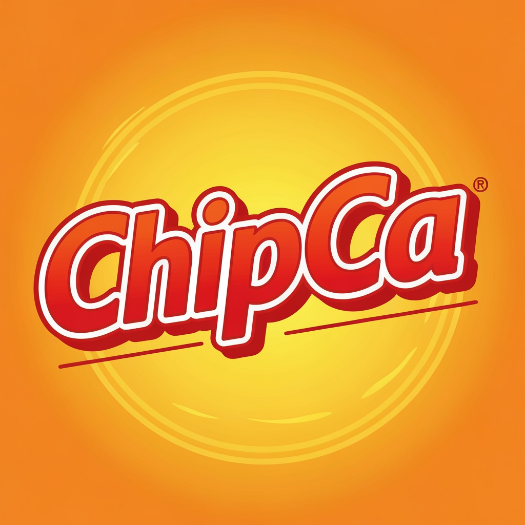 AI Design for Need a wordmark logo for chips brand called- ChipCa