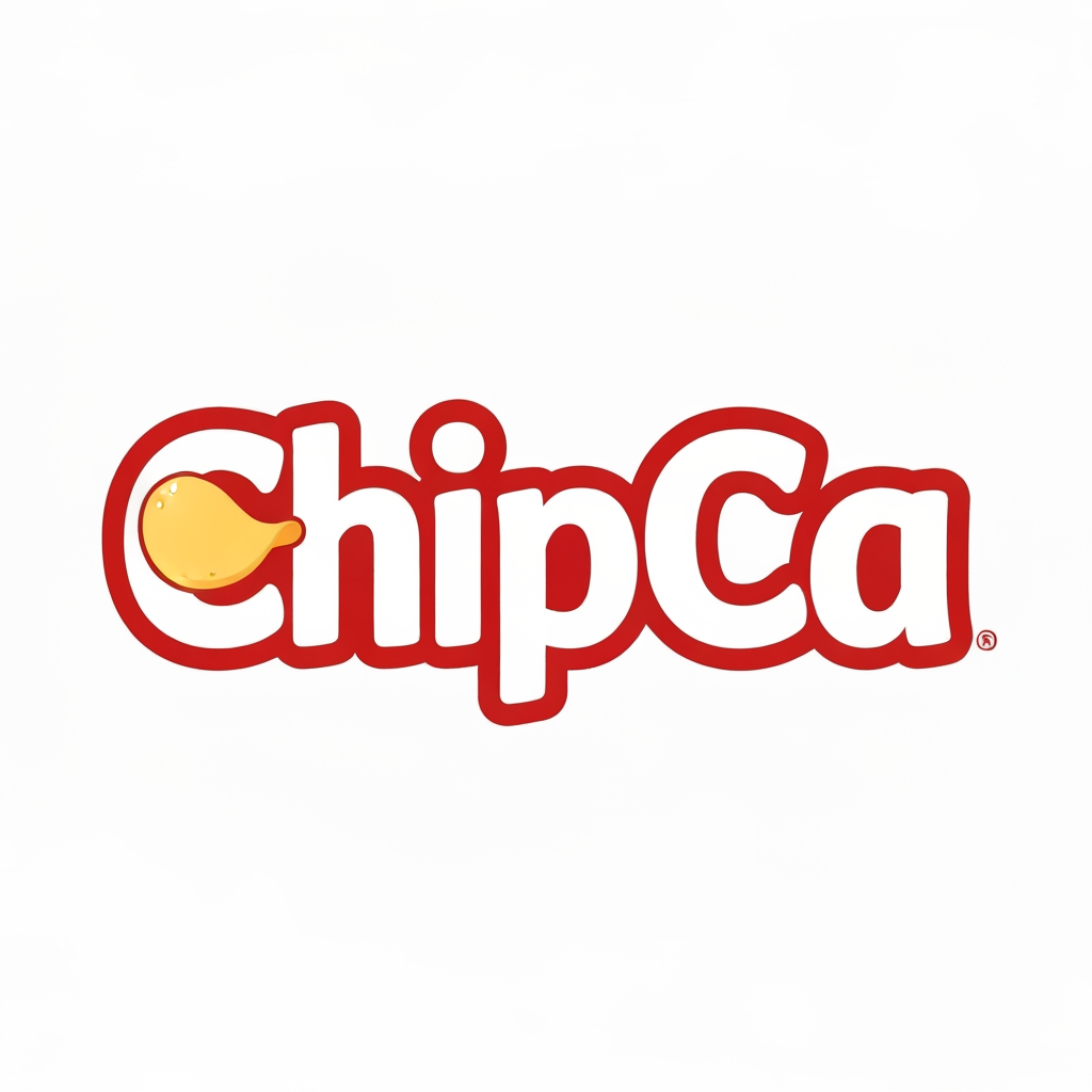 AI Design for Need a wordmark logo for chips brand called- ChipCa
