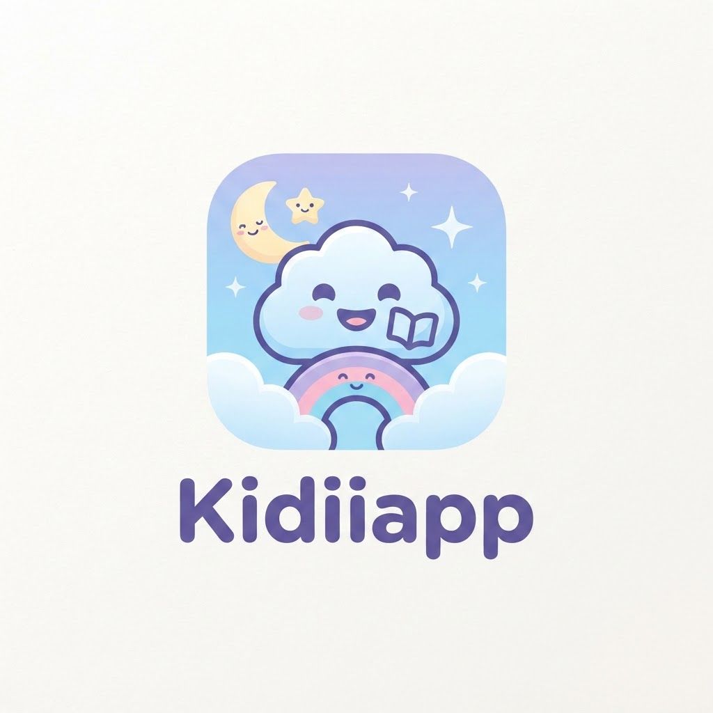 AI Design for Create a cute, playful, modern logo for **Kidiiapp**, a children’s engagement app designed for kids aged 2–7.

Design a friendly mascot-style icon that feels **safe, joyful, educational, imaginative, and trustworthy**. Use soft rounded shapes and subtle playful elements such as a smiling character, star, cloud, rainbow, or sparkles.

Use a cheerful but soft palette of **pastel purple, pink, sky blue, warm yellow, and white**. Keep the colors balanced and avoid an overly bright or cluttered appearance.

The word **“Kidiiapp”** should use a rounded, playful, modern sans-serif font with smooth, friendly lettering. The typography should be highly readable and work well alongside the mascot.

Style: **minimal, cute, premium kids-tech startup, flat vector design, clean lines, smooth curves, simple shapes, memorable, scalable, professional, and suitable for an app icon, website, and social media.**

Avoid overly detailed illustrations, realistic characters, neon colors, complicated gradients, clutter, or generic daycare-style imagery.

The overall identity should communicate: **“A safe, joyful digital world where kids learn, play, explore, and engage.”**
