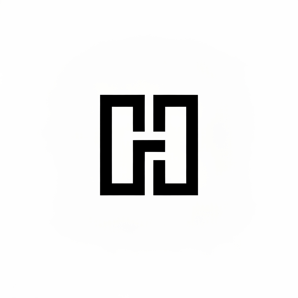 AI Design for Create a luxury minimalist black logo for “[NOVARUSH]”.

Design an iconic abstract monogram using the artist's initials.

Pure black symbol on a clean white background.

Elegant geometric construction, premium international music artist identity, modern electronic-pop aesthetic, sophisticated negative space, highly recognizable silhouette, timeless branding.

The logo must work perfectly as a YouTube profile picture and Spotify artist avatar.

Flat vector design.
Sharp clean edges.
No 3D.
No gradients.
No shadows.
No text clutter.
No microphone.
No headphones.
No musical notes.
No equalizer.
No watermark.

Centered.
Square composition.
1:1.
Professional brand identity system.