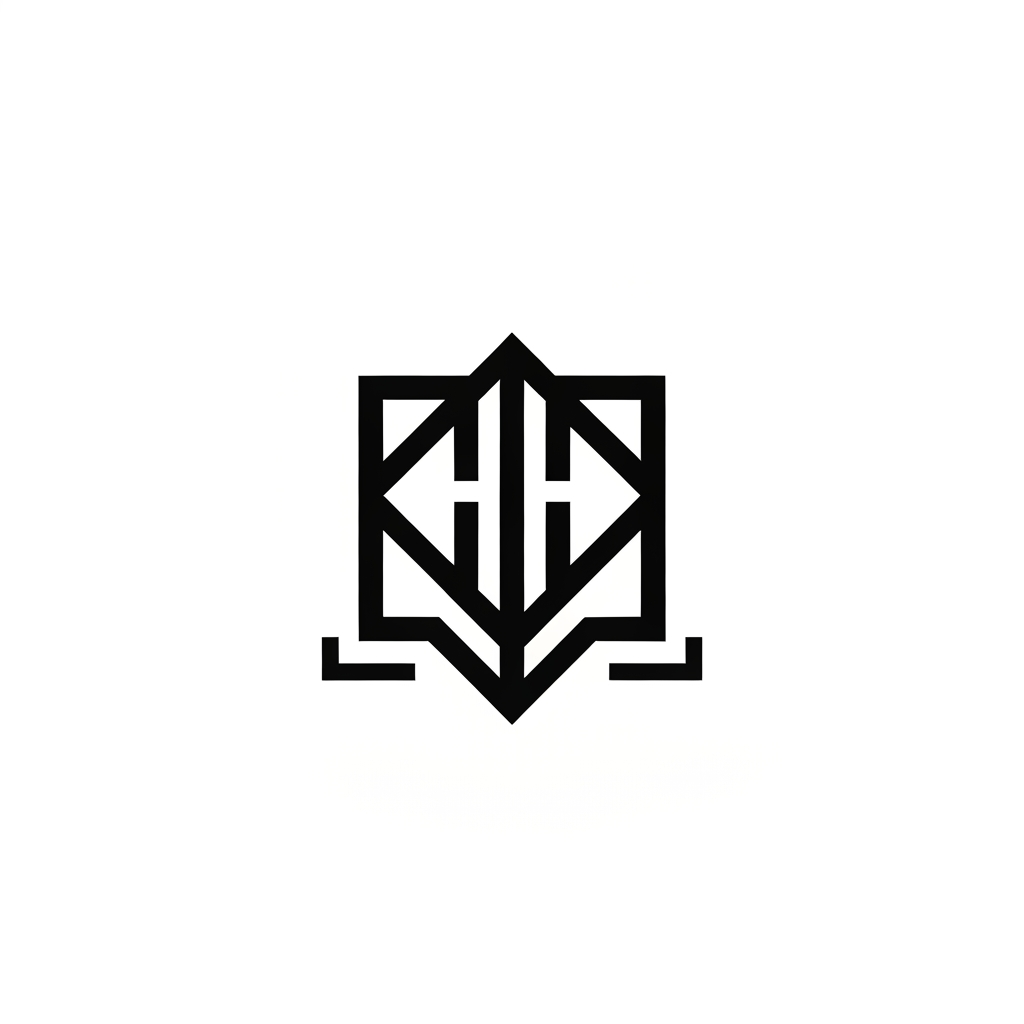 AI Design for Create a luxury minimalist black logo for “[NOVARUSH]”.

Design an iconic abstract monogram using the artist's initials.

Pure black symbol on a clean white background.

Elegant geometric construction, premium international music artist identity, modern electronic-pop aesthetic, sophisticated negative space, highly recognizable silhouette, timeless branding.

The logo must work perfectly as a YouTube profile picture and Spotify artist avatar.

Flat vector design.
Sharp clean edges.
No 3D.
No gradients.
No shadows.
No text clutter.
No microphone.
No headphones.
No musical notes.
No equalizer.
No watermark.

Centered.
Square composition.
1:1.
Professional brand identity system.
