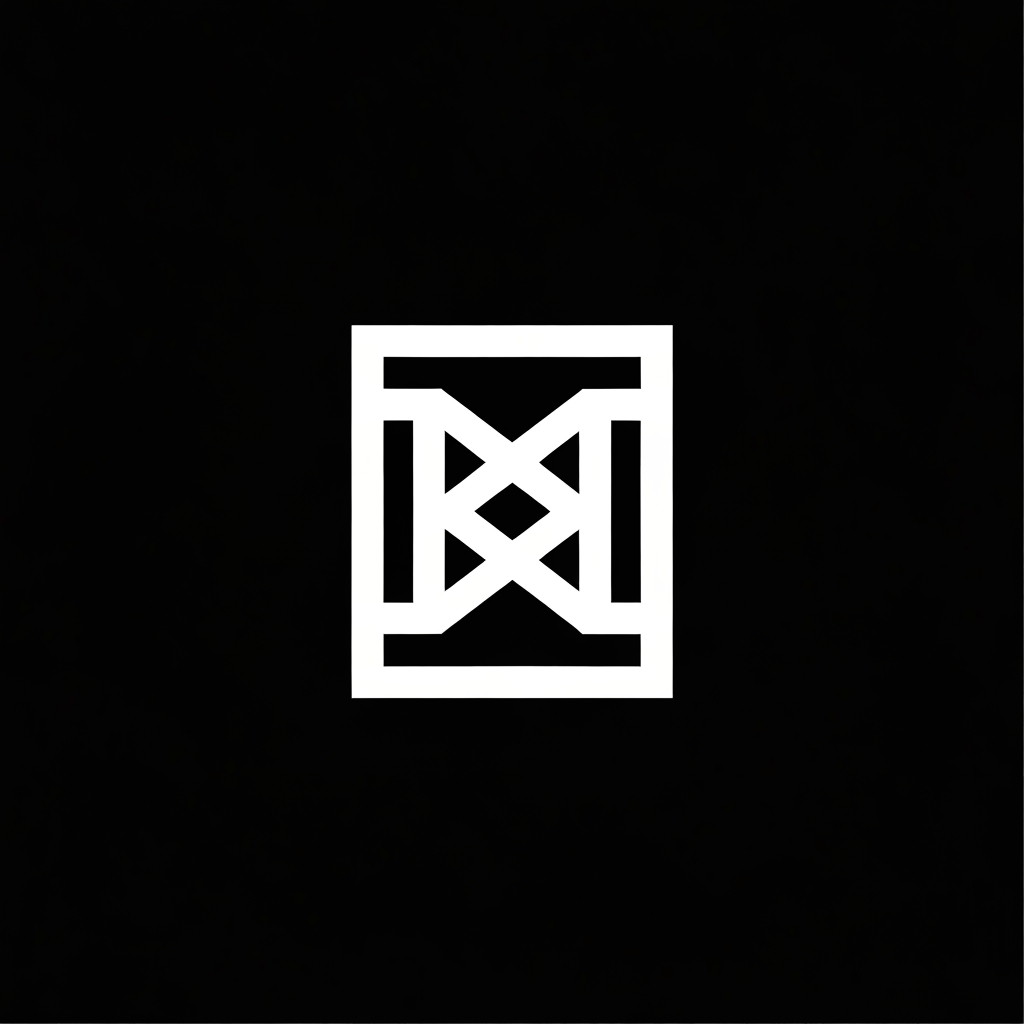 AI Design for NOVARUSHCreate a luxury minimalist black logo for “[NOVARUSH]”.



Design an iconic abstract monogram using the artist's initials.



Pure white symbol on a clean black background.



Elegant geometric construction, premium international music artist identity, modern electronic-pop aesthetic, sophisticated negative space, highly recognizable silhouette, timeless branding.



The logo must work perfectly as a YouTube profile picture and Spotify artist avatar.



Flat vector design.

Sharp clean edges.

No 3D.

No gradients.

No shadows.

No text clutter.

No microphone.

No headphones.

No musical notes.

No equalizer.

No watermark.



Centered.

Square composition.

1:1.

Professional brand identity system.