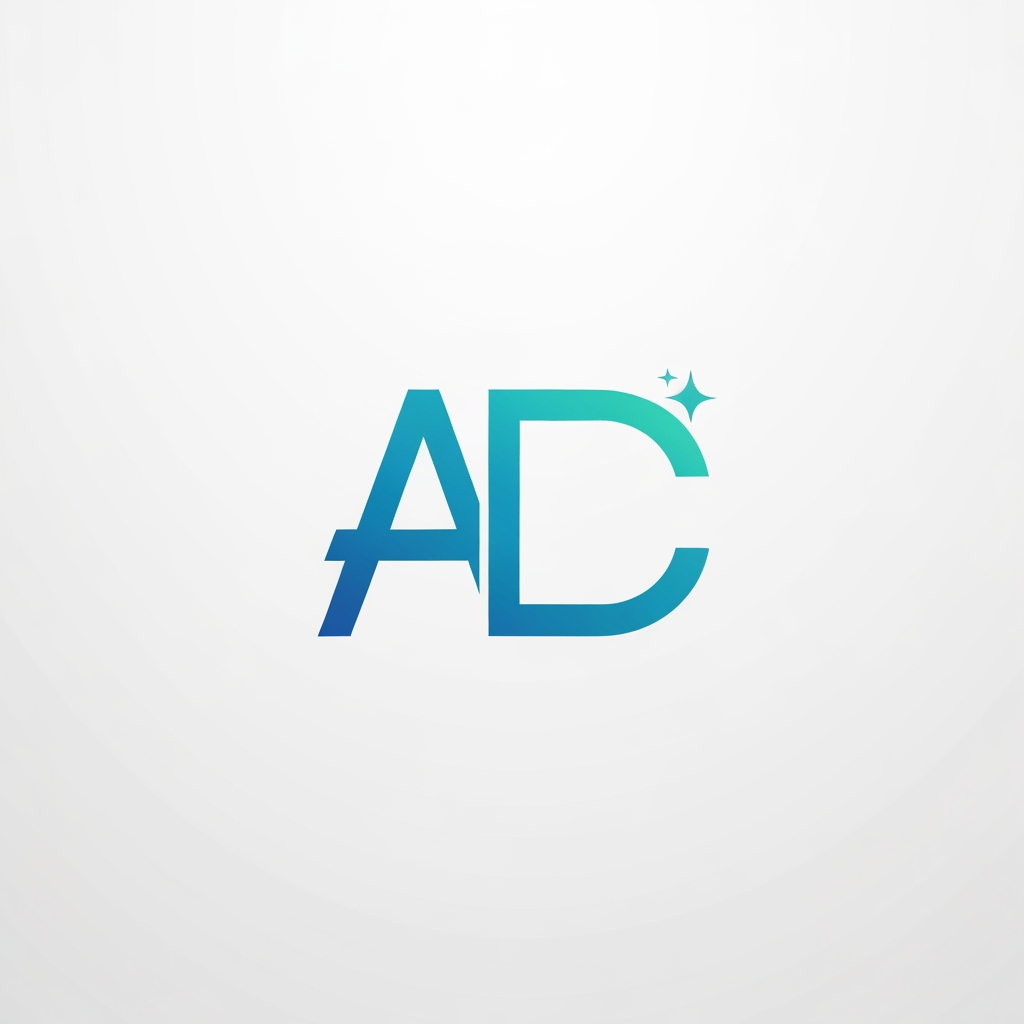 AI Design for create a monogram logoof Aqua Deep Clean logo