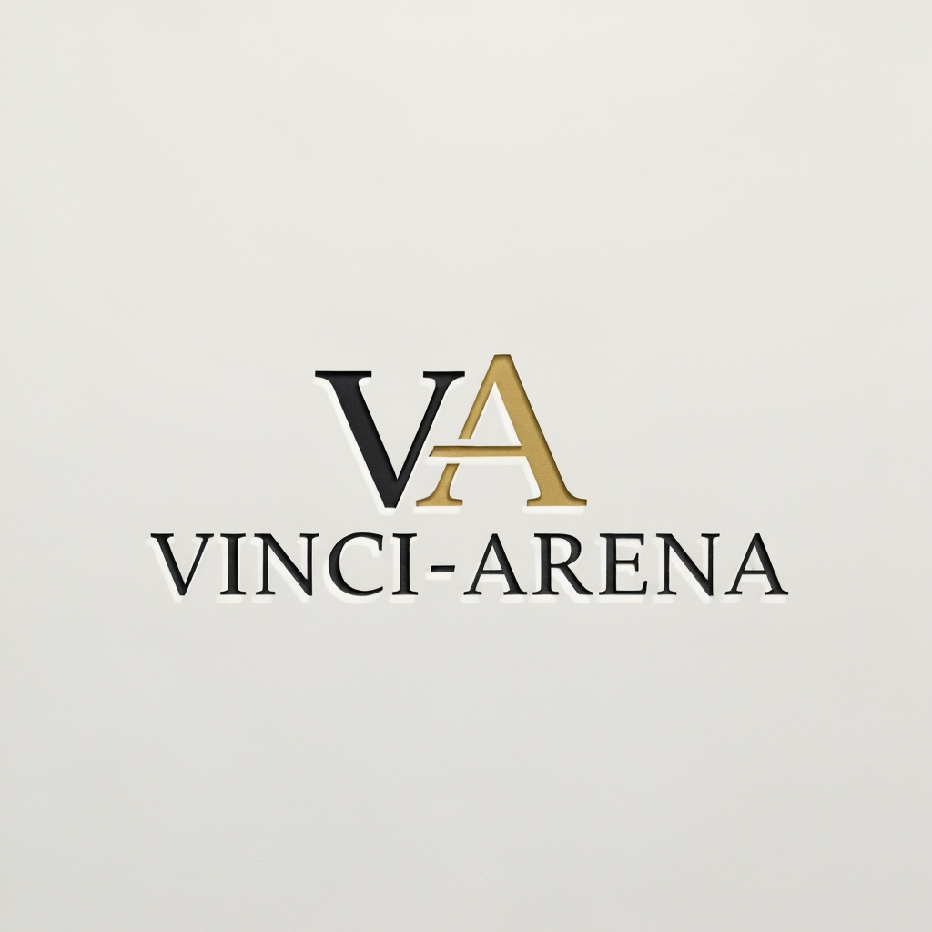 AI Design for LOGO ,MY WEBSITEE NAME IS VINCI-ARENA