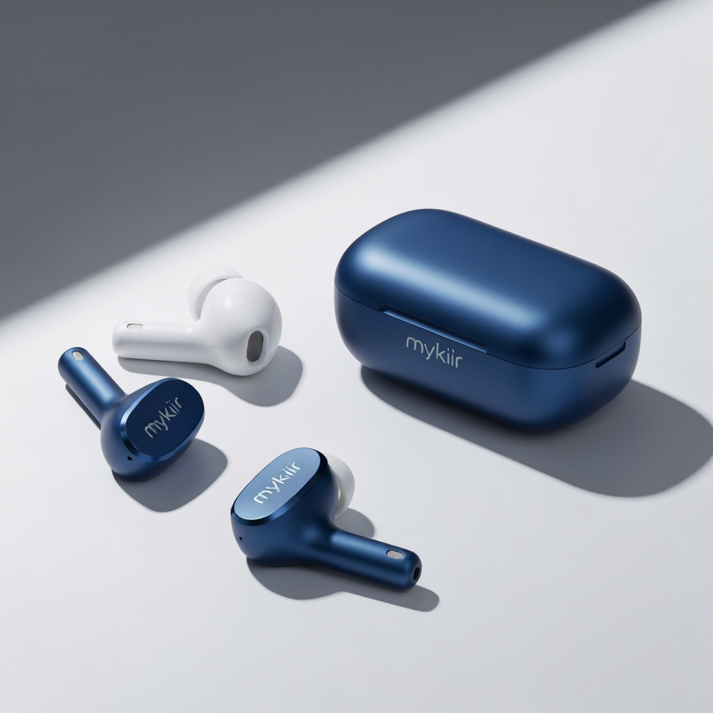 AI Design for My kiikr is a wearables brand for tws and headphones like this so please generate according this info