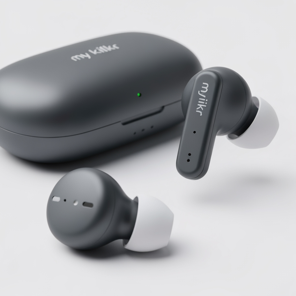 AI Design for My kiikr is a wearables brand for tws and headphones like this so please generate according this info