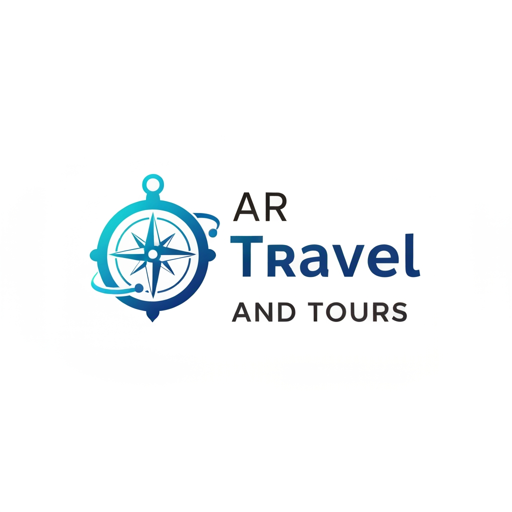 AI Design for AR travel and tours ky liya ek logo bnawo modern and attractive