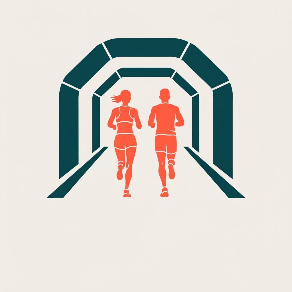 AI Design for Square social feed visual for  brand. Strong central subject, clean composition, platform-ready crop, cohesive color and mood, clear empty area for caption or headline to be added later, no readable text generated.

Incorporate the attached brand element reference image (Reference A: brand element "Starttunnel") into the composition where natural — preserve the depicted brand element's appearance.