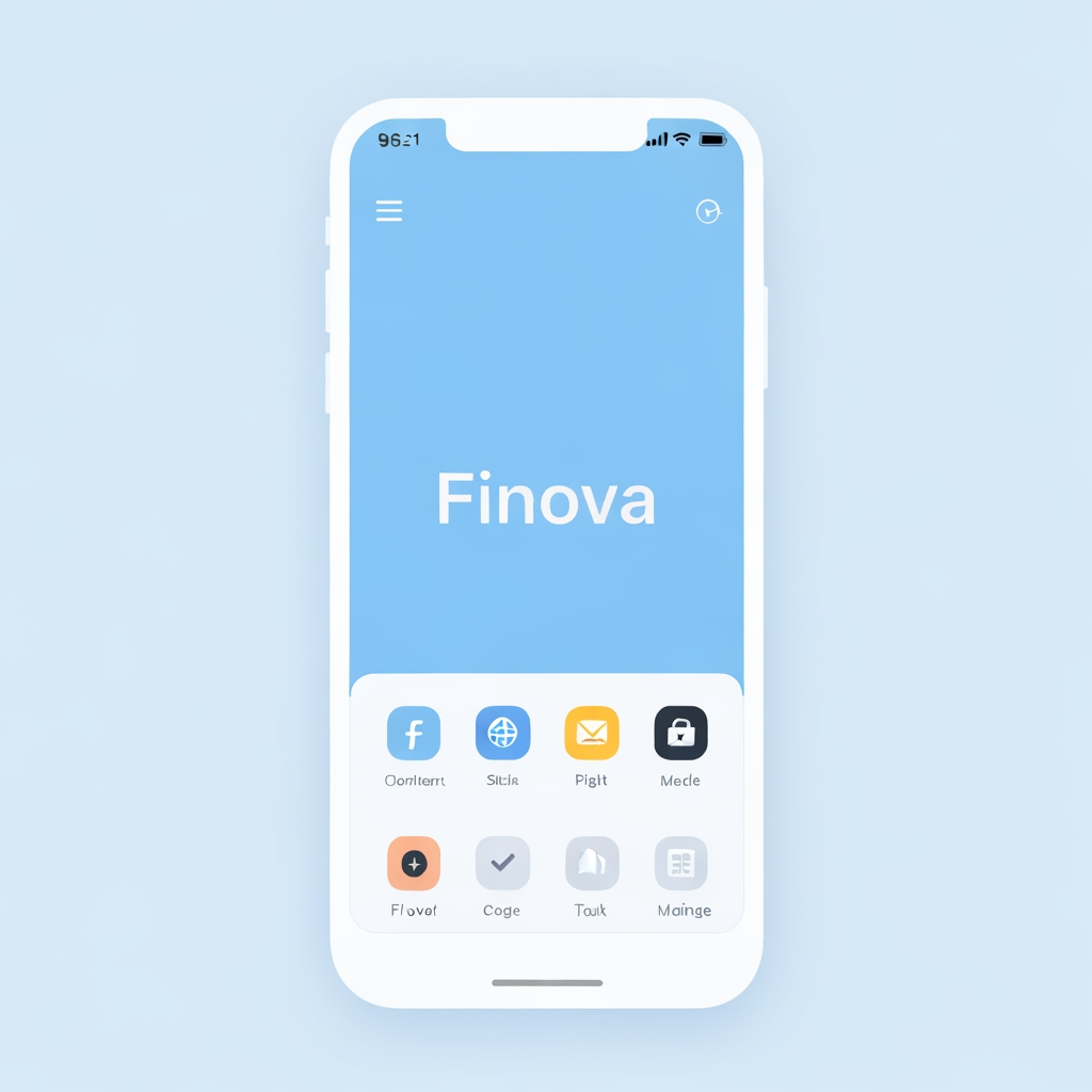 AI Design for my apps name is finova
