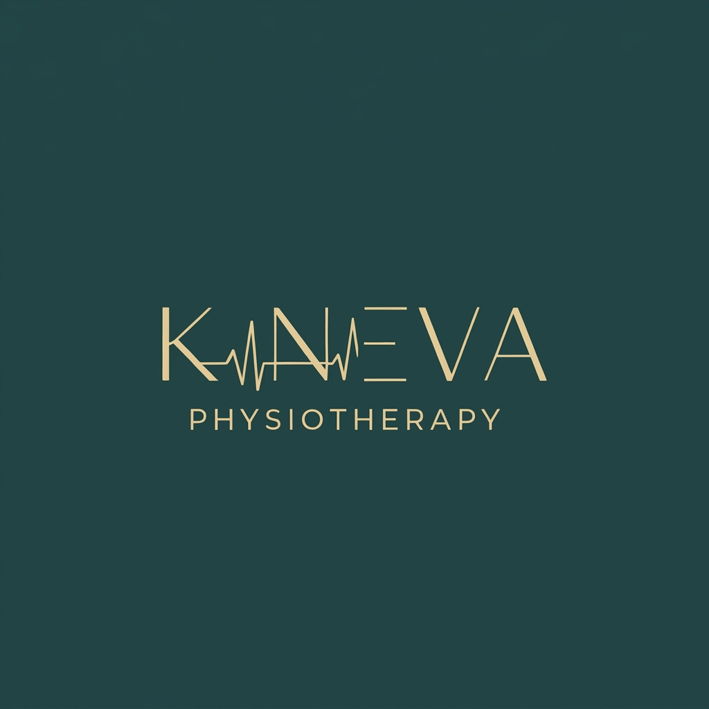 AI Design for Design a minimal abstract mark combining the letter "K" with a subtle heartbeat/pulse line integrated into one of its strokes, symbolizing both the brand name and physiotherapy/health. Single flat color, geometric and precise, no gradients or 3D effects. Modern sans-serif wordmark beside it, generous spacing, premium healthcare branding feel.