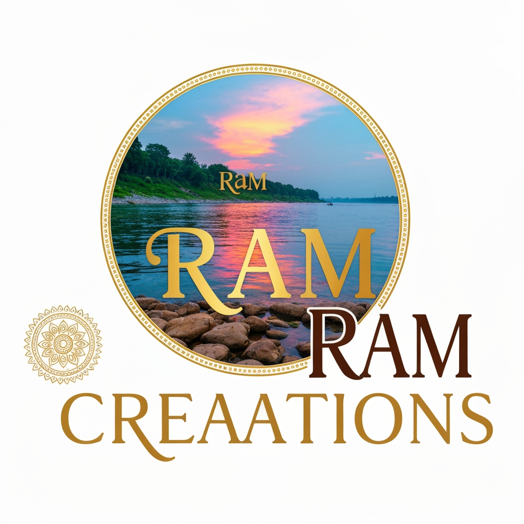 AI Design for create a logo for "Ram Creations" it's a idian wedding photo and video services provide business