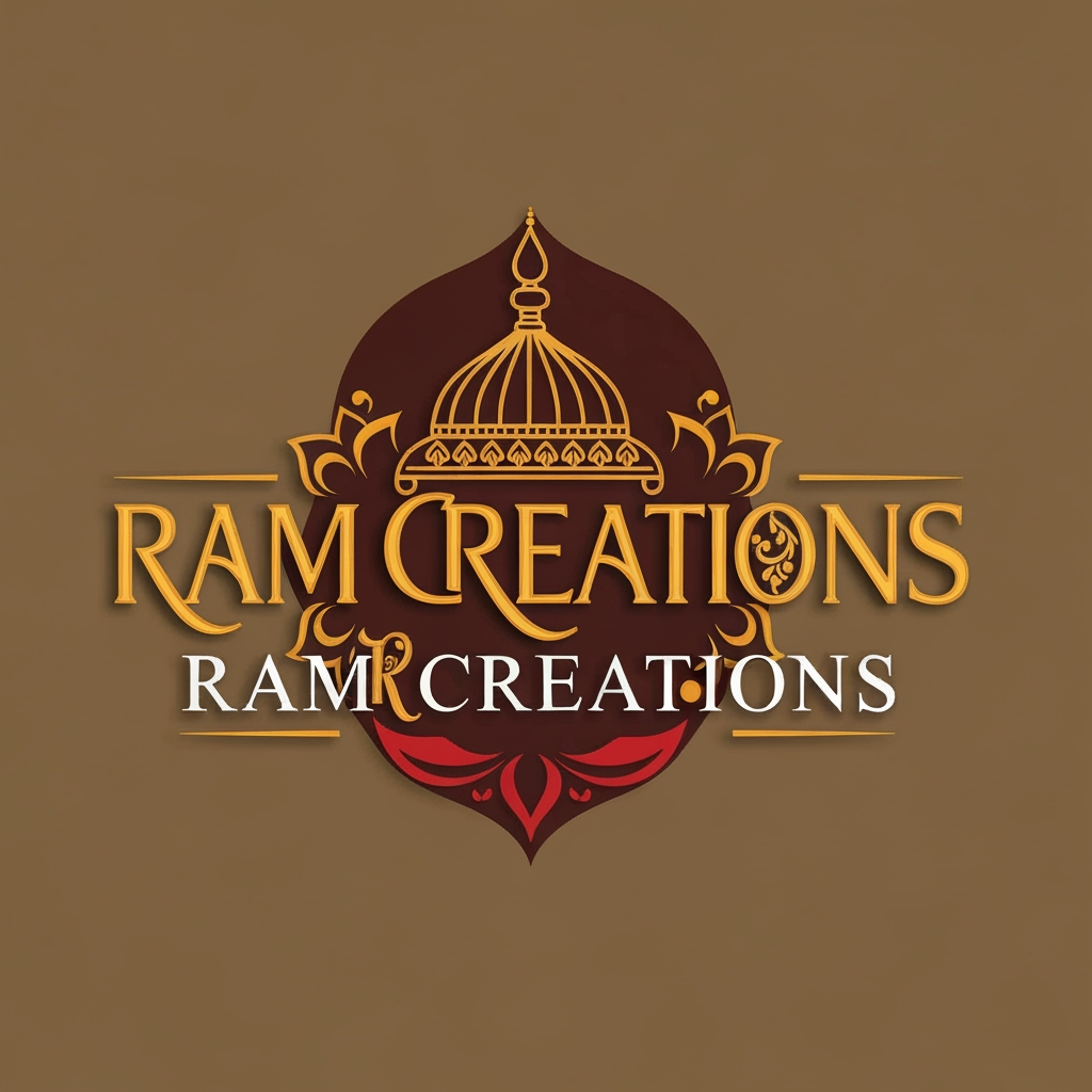 AI Design for create a logo for "Ram Creations" it's a idian wedding photo and video services provide business