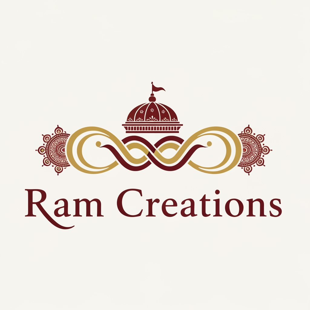 AI Design for create a logo for "Ram Creations" it's a idian wedding photo and video services provide business