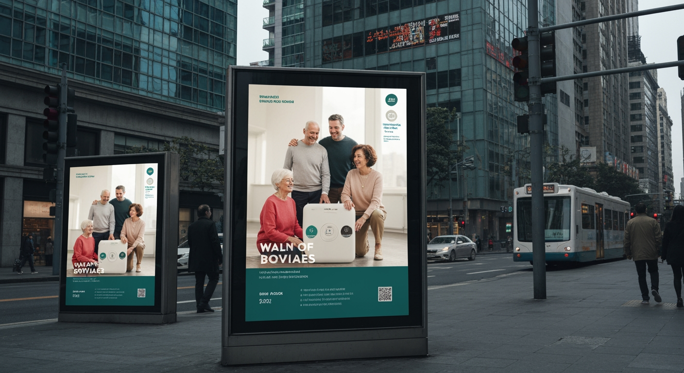 AI Design for Out-of-home campaign mockup concept for Sale campaign visuals for my product line. Billboard, transit poster, or street display in a realistic environment, strong campaign imagery, believable scale and lighting, no readable fake ad copy.