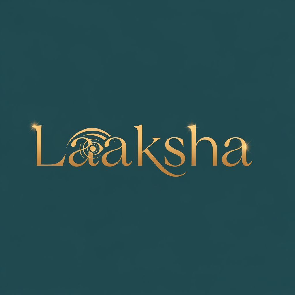 AI Design for create logo for brand name ''Laaksha''