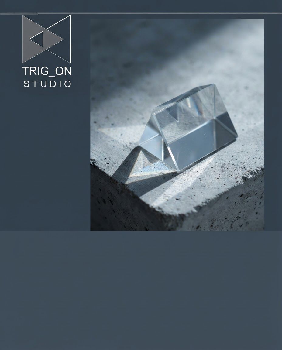 AI Design for Social campaign preview for  brand. Portrait campaign visual that feels ready for client approval, clear focal image, cohesive art direction, clean space for copy to be added later, no generated text.

Incorporate the attached brand element reference image (Reference A: brand element "Trig_On Studio") into the composition where natural — preserve the depicted brand element's appearance.