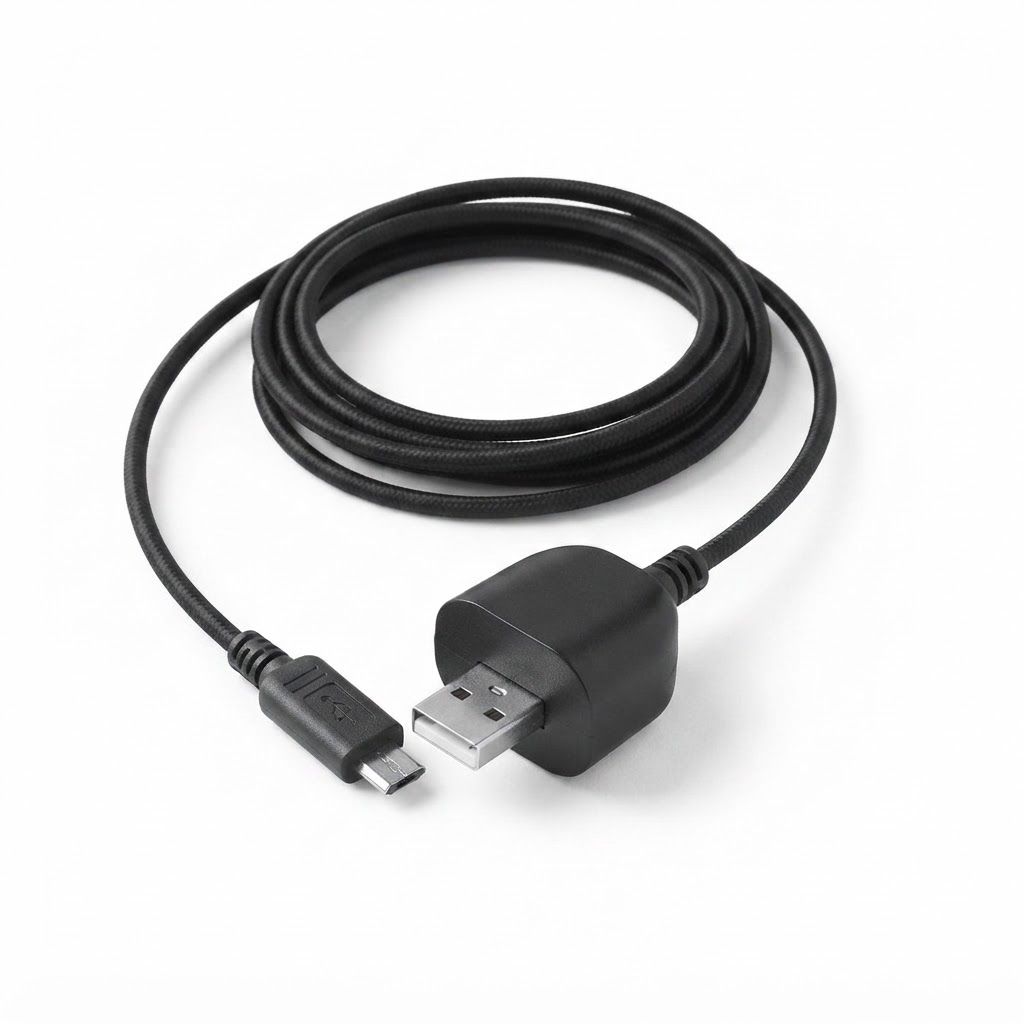AI Design for create image which show the wire is in the port of the plug