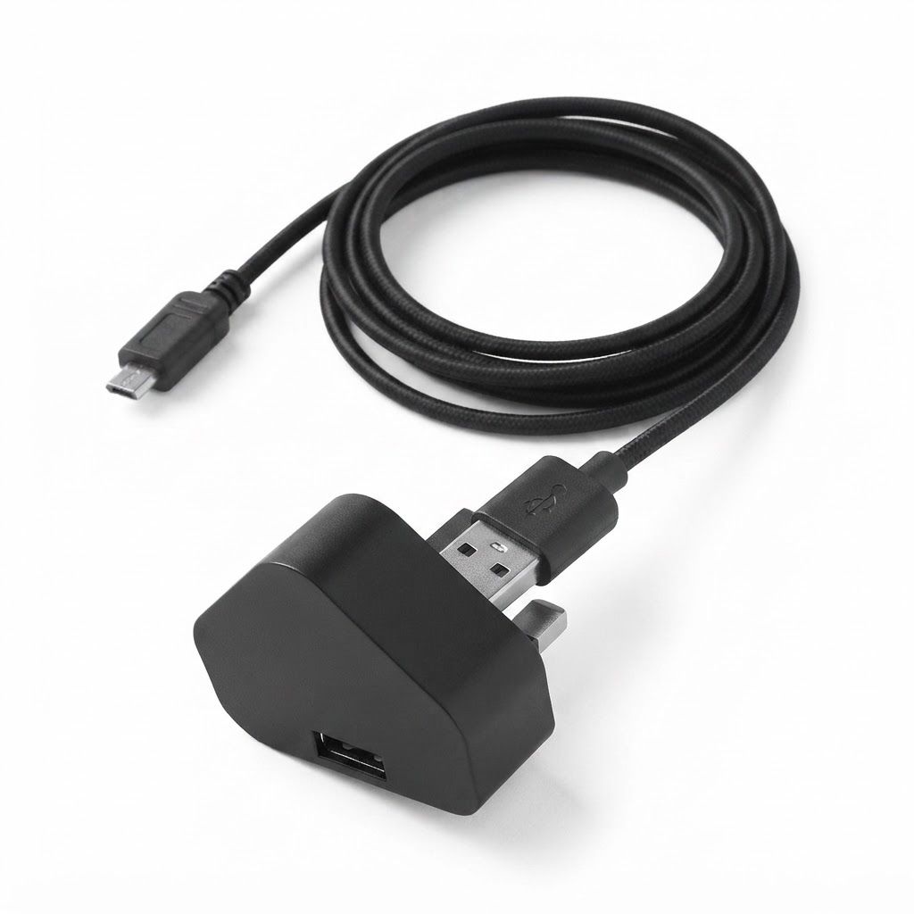 AI Design for aise image banao jis mai show ho cable plug ky port mai insert ho rhe hy