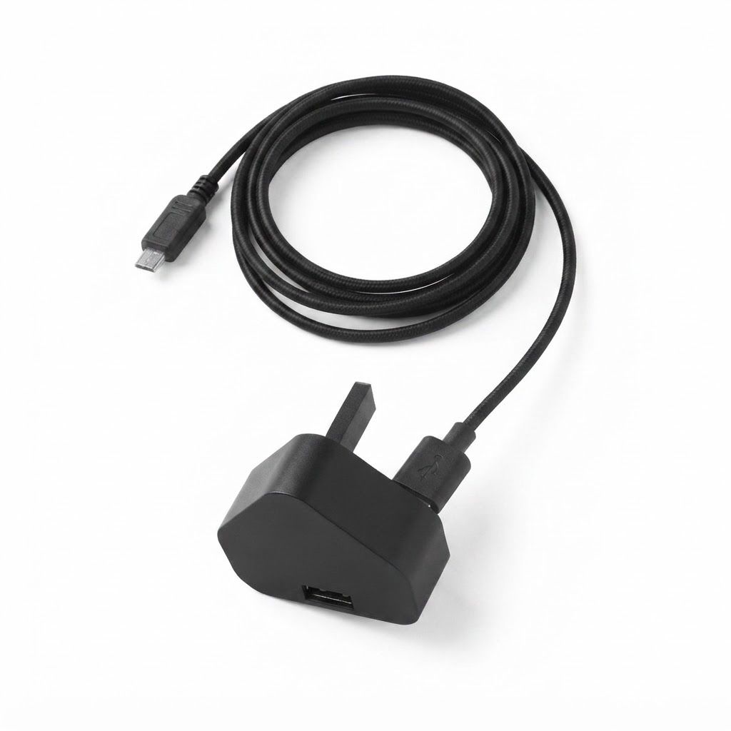 AI Design for create image which show the wire is in the port of the plug