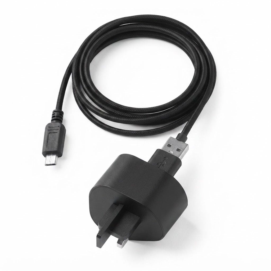 AI Design for create image which show the wire is in the port of the plug