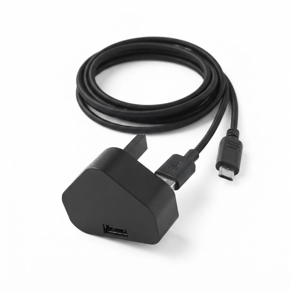 AI Design for aise image banao jis mai show ho cable plug ky port mai insert ho rhe hy