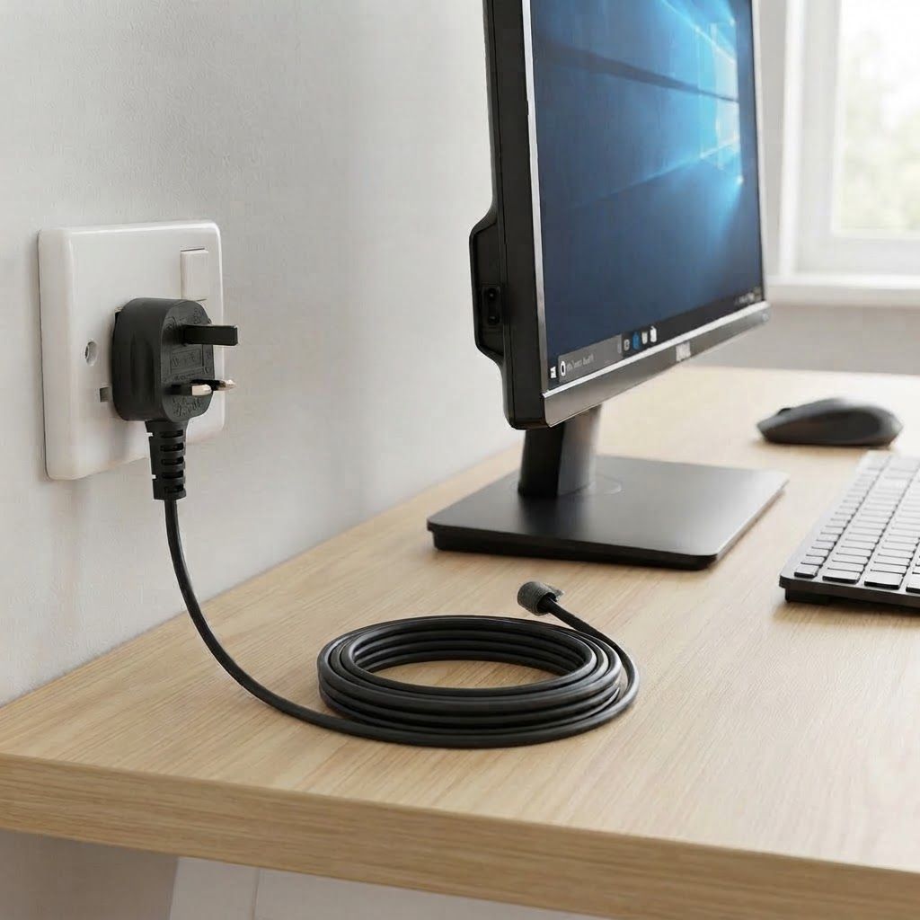 AI Design for plug ki 3 pins ko switch mai insert kro
