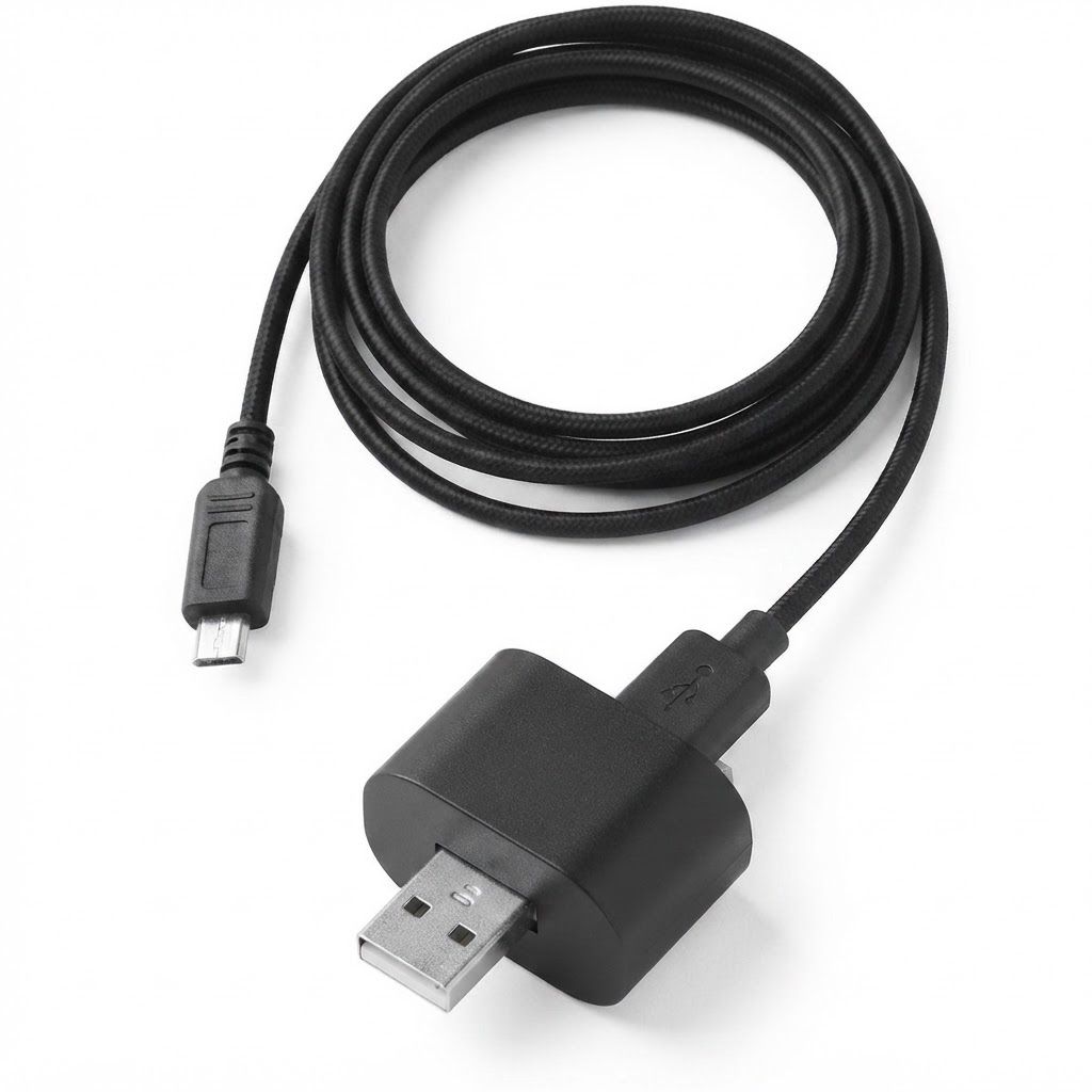 AI Design for create image which show the wire is in the port of the plug