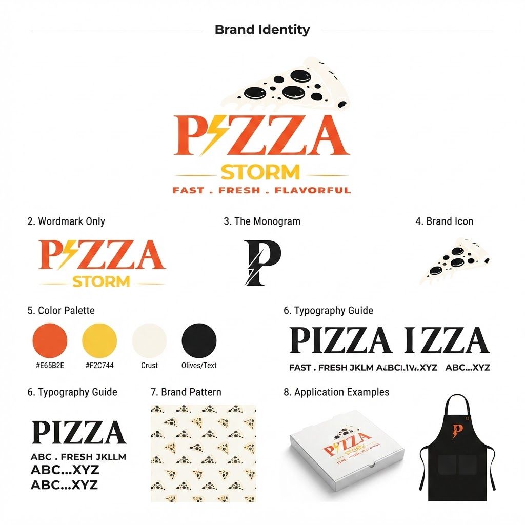 AI Design for Please create a complete logo brand kit highly quality