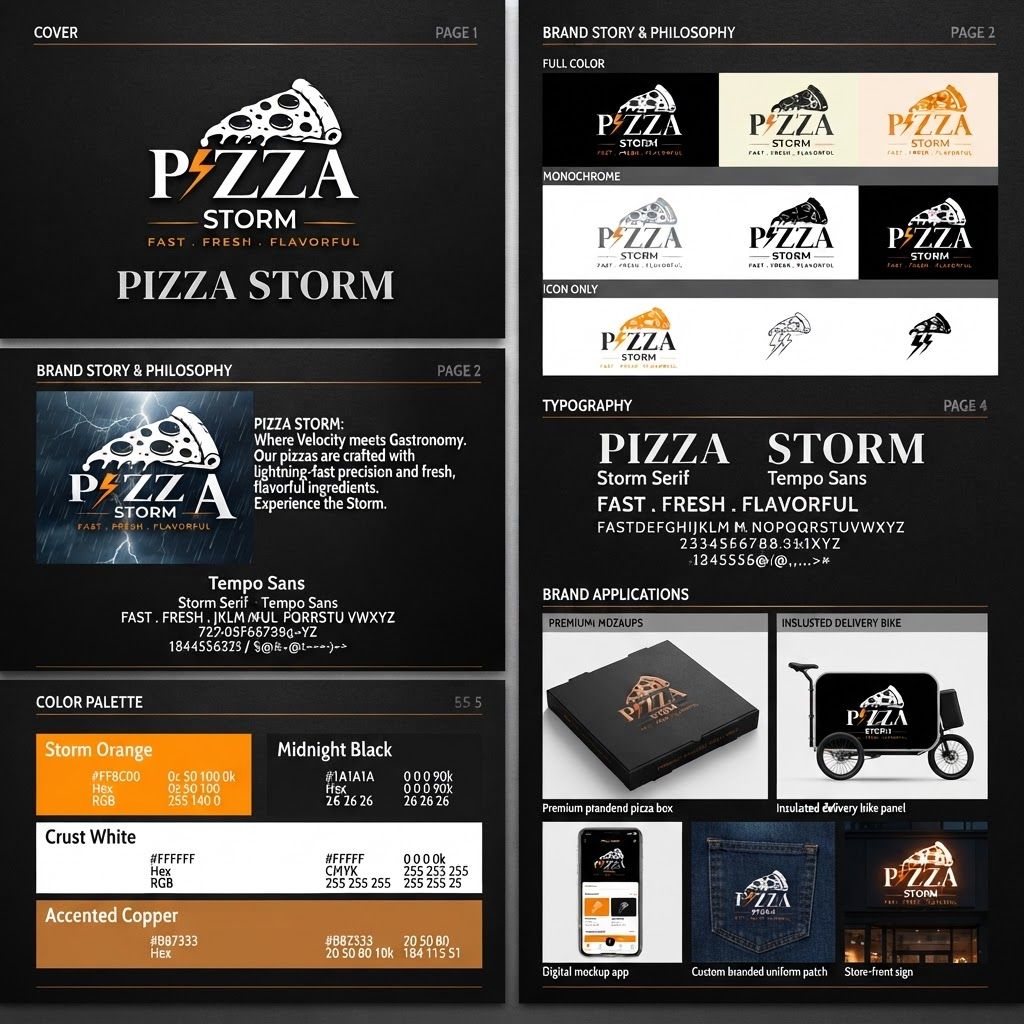 AI Design for Please create a complete logo brand kit highly quality