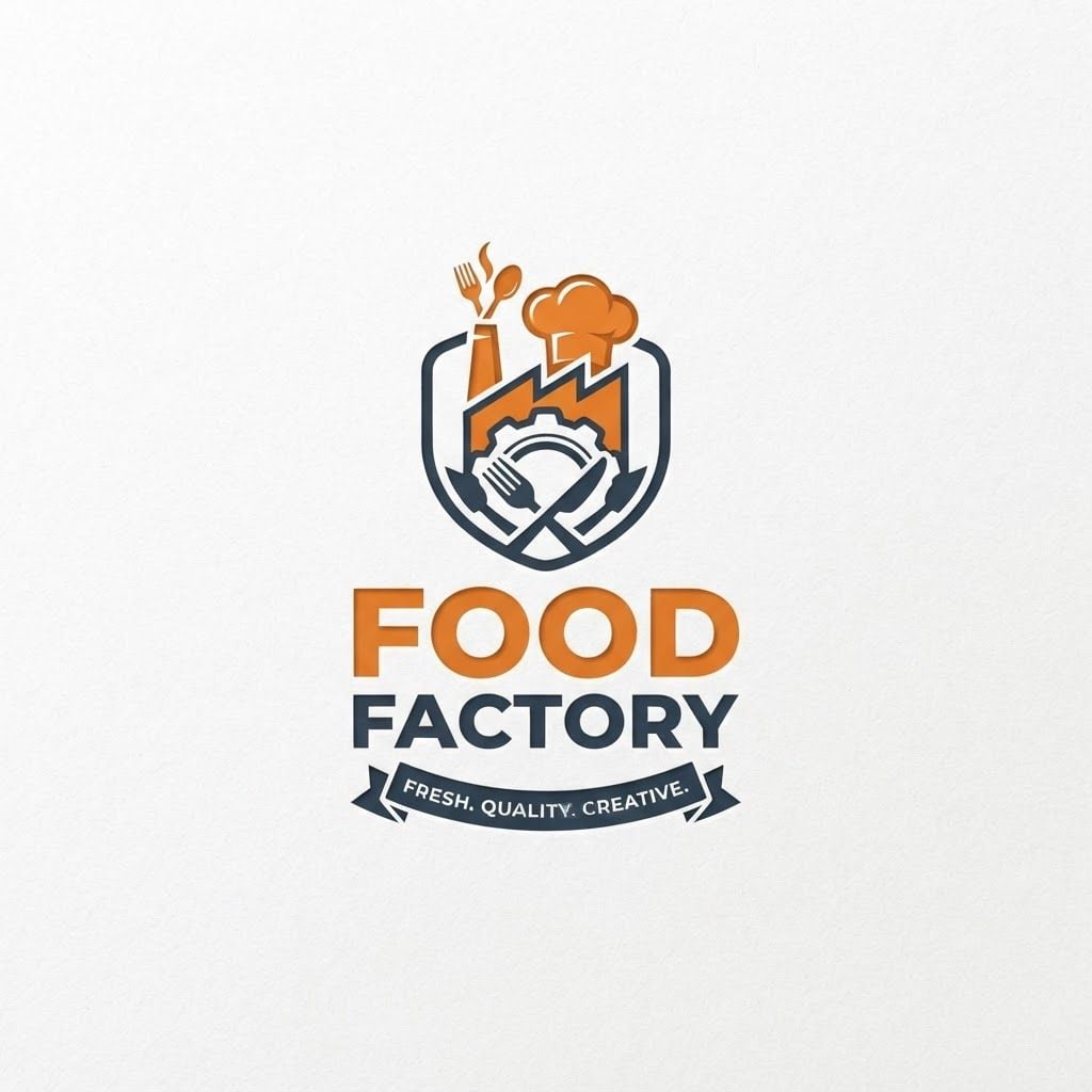 create a logo
Brand Name "food factory "