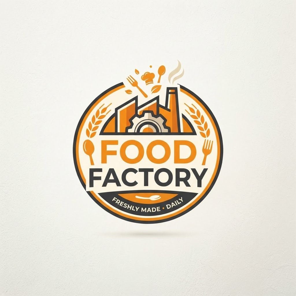 create a logo
Brand Name "food factory "