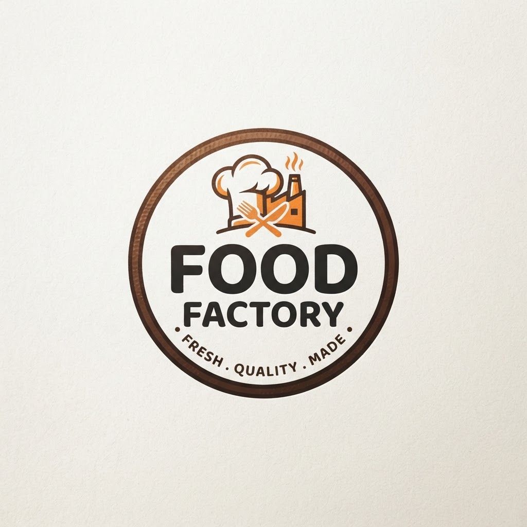 create a logo
Brand Name "food factory "