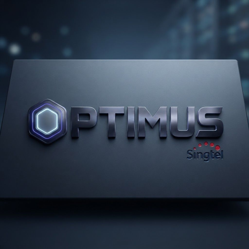 AI Design for Premium logo presentation mockup concept for Create a high-tech social graphic featuring the 'OPTIMUS' wordmark with a glowing hexagonal emblem, emphasizing a premium metallic aesthetic against a sleek, dark background.. Logo or brand mark displayed on a clean neutral surface with subtle depth, refined shadow, precise alignment, elegant design-studio presentation, no extra readable text.
Incorporate the attached brand element reference image (Reference A: brand element "Optimus Brand Mark") into the composition where natural — preserve the depicted brand element's appearance.