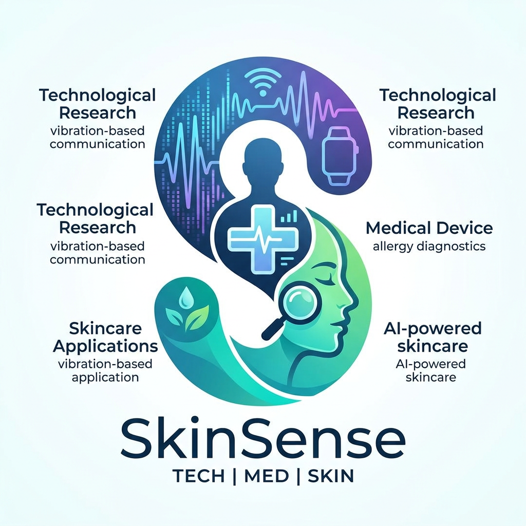 AI Design for make a logo about:
Based on the available search results, I can tell you about a few different projects and products named "SkinSense." The name is used for both research concepts and commercial applications, primarily in the fields of skincare technology and medical diagnostics.
### SkinSense as a Technological Research Project
One meaning of SkinSense refers to a specific research project focused on communication technology. According to academic sources, this project designed a vibration-based communication system that uses human skin as a transmission medium between a handheld device and a wrist wearable.
* **How it works**: This system uses a phone's vibration motor to send data as vibration waves through the skin to a smartwatch or similar device.
* **Technical details**: It uses pulse width modulation (PWM) to encode data and a pilot sequence to improve accuracy, despite challenges like signal distortion and noise.
### SkinSense as a Medical Device
Another significant use of "SkinSense" is a medical device for allergy diagnostics. A company called Milton Essex developed it to help doctors and clinics standardize and speed up the process of reading allergy skin tests.
* **Core technology**: The device uses artificial intelligence to automatically and objectively evaluate the results of common skin prick tests and patch tests used in allergy diagnosis.
### SkinSense in AI-Powered Skincare Applications
The name "SkinSense" is also used by several artificial intelligence (AI) applications designed to personalize skincare. While they share the name, they have different features and appear to be separate projects.
* **Skincare Analysis and Recommendations**: Several AI apps use the SkinSense name to provide personalized skincare recommendations. They work by analyzing user-submitted photos to detect visible skin concerns like acne, dryness, and pigmentation. One such project combines this with a questionnaire about lifestyle and climate conditions to suggest products and ingredients. These apps often feature a "glow score" and a "Future You" preview to help users visualize potential progress.
* **Product and Ingredient Tracking**: Another SkinSense app focuses on being a skincare diary and ingredient tracker. Users can scan product labels, log their skin condition, and the AI identifies patterns between ingredients and skin reactions over time.
* **At-Home IPL Hair Removal**: The name is also used for an at-home IPL hair removal device that uses AI to detect skin tone and automatically adjust the light pulse intensity for safety.
### How to Choose the Right Information
To learn more about a specific SkinSense project, consider what you are most interested in:
* If your interest is in **cutting-edge communication technology**, focus on the research project described by the academic papers on vibration-based communication.
* If you are interested in **medical technology**, the allergy diagnostics device developed by Milton Essex is the relevant project.
* If you are looking for a **consumer skincare app**, the AI-powered apps and the IPL hair removal device provide personalized beauty and wellness advice.
