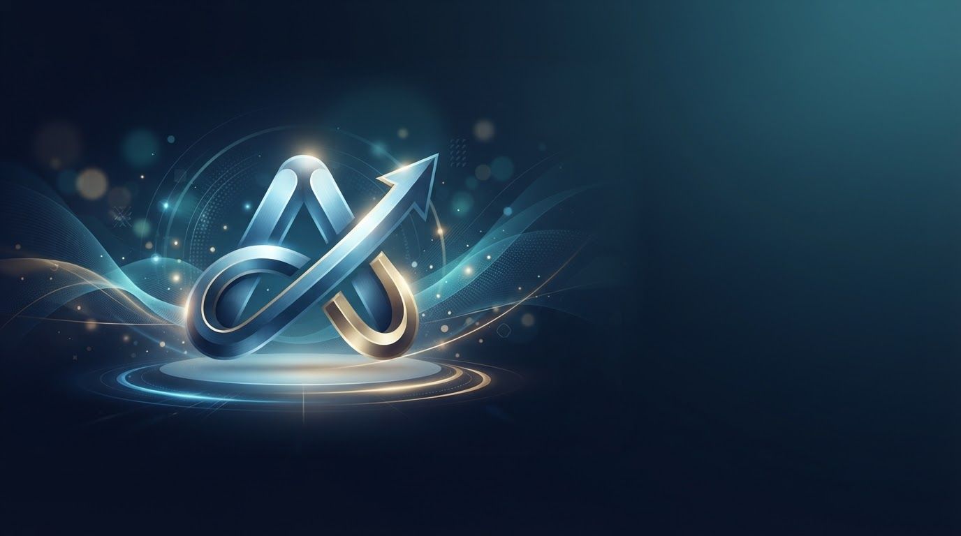 AI Design for Website hero image concept for Logo. Wide polished digital brand visual, clear focal identity element, cohesive colors and atmosphere, generous negative space for headline and CTA to be added later, no rendered UI text.