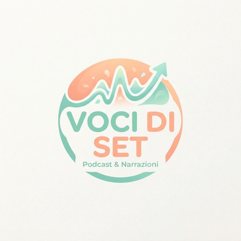AI Design for Logo con colori arancione, chiaro e verde acqua con la scritta voci di set . I colori devono essere quasi pastello, tipo quel arancione chiaro, quasi pesca e quel verde acqua appunto un po’ pastello devono ispirare ordine e attirare il pubblico, soprattutto. Prova con qualcosa di coinvolgente per il pubblico, anche perché le scritte dei post io le farò poi con appunto i due colori che ci sono nel logo, quindi tipo le scritte normali di un colore e in grassetto le scritte dell’altro colore però, devono essere due colori che insieme si abbinano molto, perché se no è disordinato, secondo me, quindi non so.