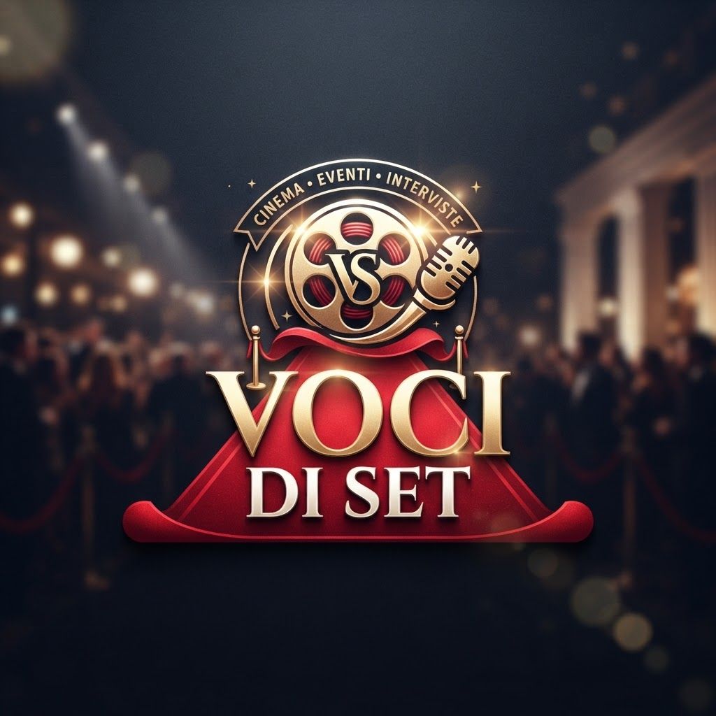 AI Design for Genera logo con red carpet e scritta voci di set