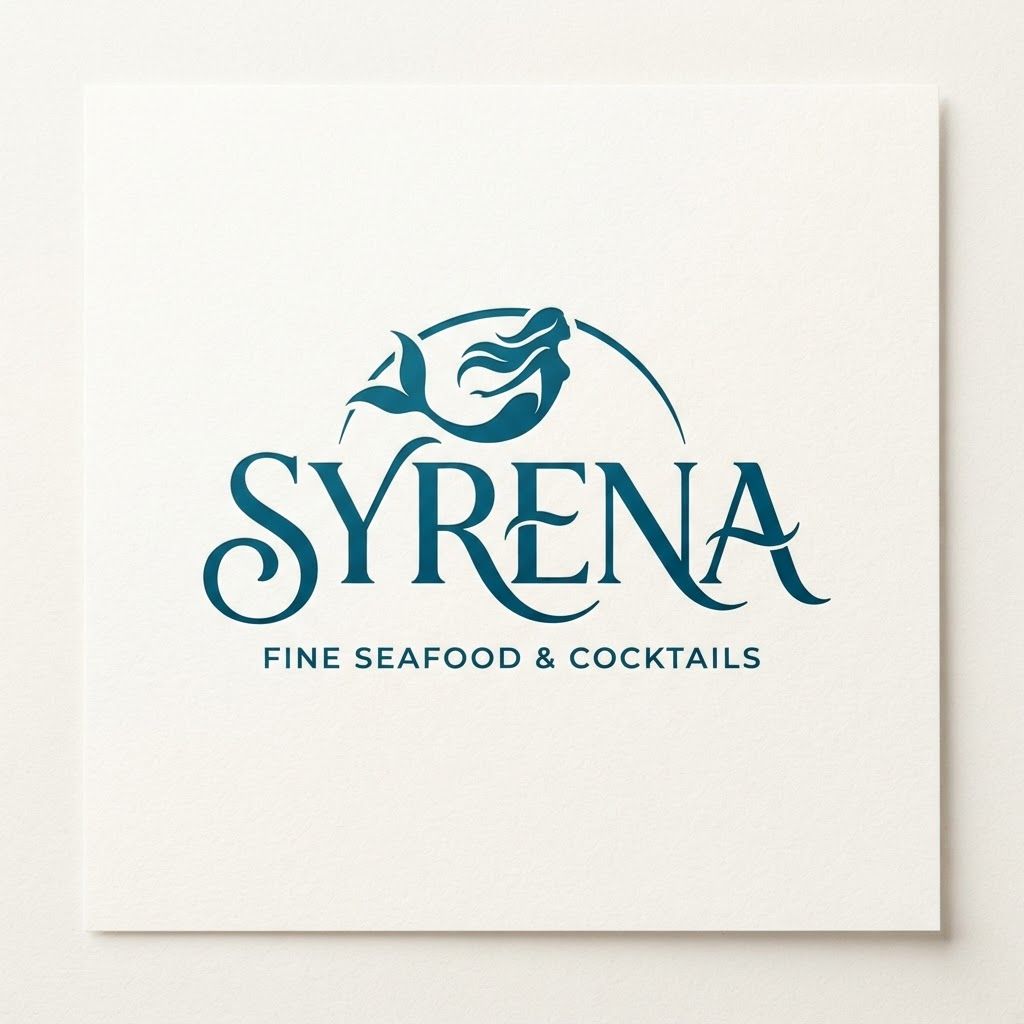 AI Design for syrena typography logo