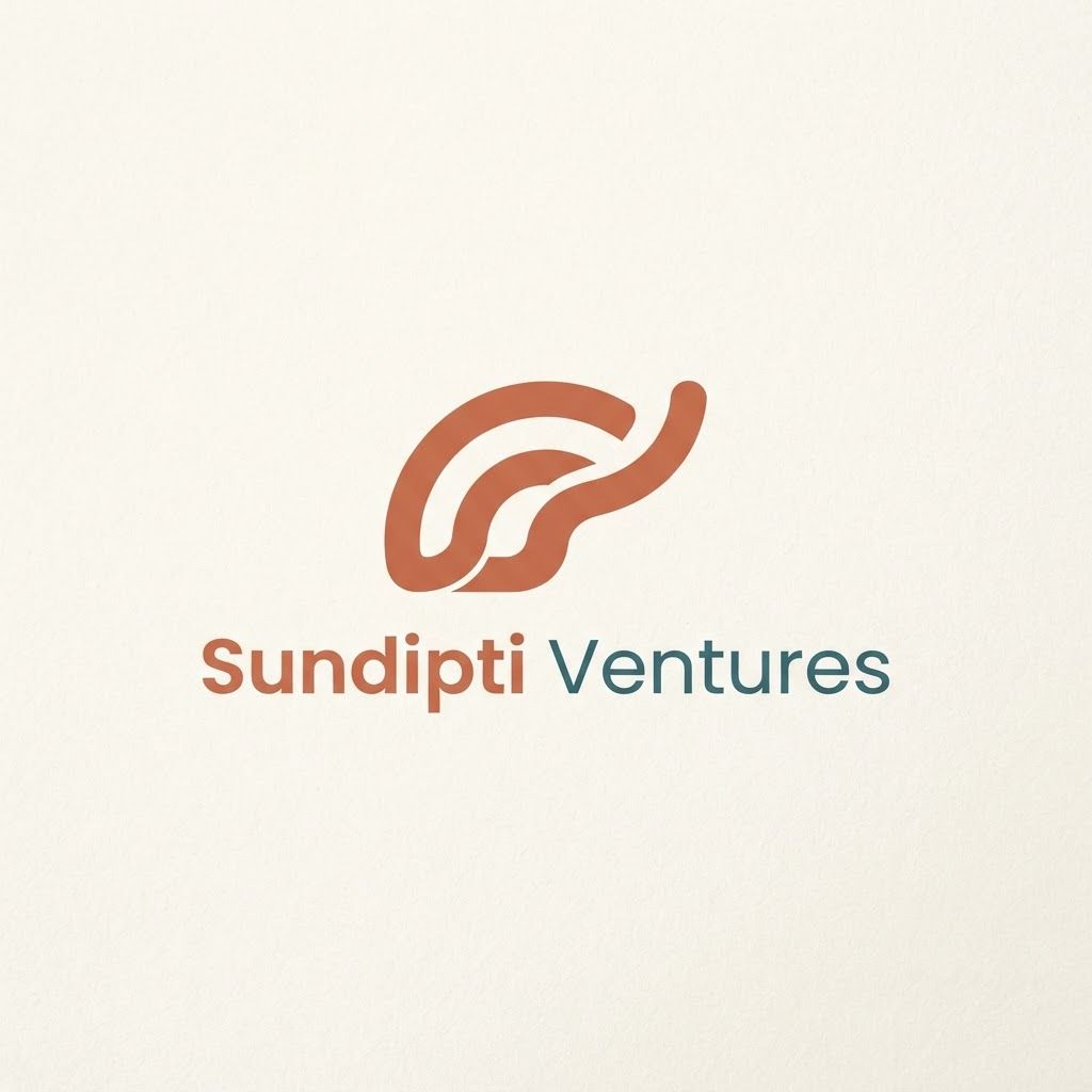 Professional flat vector logo for "Sundipti Ventures," a children's lifestyle brand for ages 0-15 covering apparel, jewellery, handicrafts, gifts, and toys.
Concept: an abstract symbol representing childhood, growth, imagination, and warmth — not a literal baby, animal, or toy. Think soft curved geometric forms, gentle arcs, or an abstract growth motif.
Style: flat design, fully rounded edges, no sharp corners, minimalist and iconic, single clear idea — not cluttered or illustrative. No gradients, no watercolor, no 3D, no shading.
Colors: only 1-2 flat colors — choose from terracotta, sage green, muted coral, dusty blue, deep teal, warm charcoal, on a cream or white background.
Typography: pair with a clean, warm, modern sans-serif wordmark reading "Sundipti Ventures," sentence case, generous spacing.
Must look premium and timeless — appropriate for a baby's clothing tag as well as a 15-year-old's jewellery box and a corporate letterhead. Avoid: baby face, cartoon animal, teddy bear, pacifier, crown, toy blocks, hearts, stars, kite, house shape, gender-specific icons, more than 2 colors. The logo should communicate childhood, in the slected image can yiu make the logo fulll as s imagination, warmth, growth, creativity and trust, while remaining sophisticated enough to work when the company expands.
1. First, give the designer this core brief
Brand name
Sundipti Ventures
Brand role
Umbrella children's lifestyle brand/company
Target age
0 months–15 years
Product categories
Children's apparel
Girls' and boys' clothing
Children's jewellery/accessories
Handcrafted products
Gifts
Future children's lifestyle products
Long-term ambition
To build a trusted children's brand that becomes part of every stage of childhood—from the earliest years to growing up.
The logo therefore needs to represent the world of childhood, rather than any single product.
2. The central brand thought
I would give your designer this as the most important creative direction:
“A world created around childhood.”
The logo should make people think of:
Curiosity → Imagination → Growth → Joy → Family → Creativity → Childhood
rather than:
Baby → Clothes → Girl → Boy
That distinction is extremely important.
3. What the logo should communicate
Ask the designer to make the logo communicate these 6 attributes:
1. JOY
Childhood should feel happy and positive.
2. IMAGINATION
Children create worlds from very simple things.
3. GROWTH
Your brand covers 6 months through 15 years, so the idea of growing up is important.
4. CREATIVITY
You are not only selling clothing—you will also sell jewellery and handicrafts.
5. WARMTH
Parents should feel that this is a brand they can trust for their children.
6. TIMELESSNESS
The logo should still look appropriate when the child is 12 or 15—not just at six months.
4. What NOT to put in the logo
This is particularly important.
Tell the designer to avoid literal children's-brand clichés, such as:
❌ Baby face
❌ Cartoon baby
❌ Teddy bear
❌ Bottle
❌ Pacifier
❌ Stroller
❌ Onesie
❌ Frock
❌ Boy/girl silhouettes
❌ Crown
❌ Cartoon animals as the primary logo
❌ Toy blocks
❌ Excessive hearts
❌ Too many colours
❌ Gender-specific symbols
These could make Sundipti Ventures look like a baby clothing company, which conflicts with your 6-month-to-15-year vision.
5. The logo should be AGE-NEUTRAL
This is one of the most important requirements.
Imagine the logo appearing on:
6-month-old baby's garment
It should look cute.
5-year-old child's backpack
It should look playful.
10-year-old's jewellery box
It should look stylish.
15-year-old's accessory
It should not look childish.
Handcrafted product
It should look artistic.
Website
It should look professional.
Corporate document
It should look credible.
Therefore:
Playful, but not childish.
That should be one of your key instructions to the designer.
6. The name “Sundipti” gives you a wonderful visual opportunity