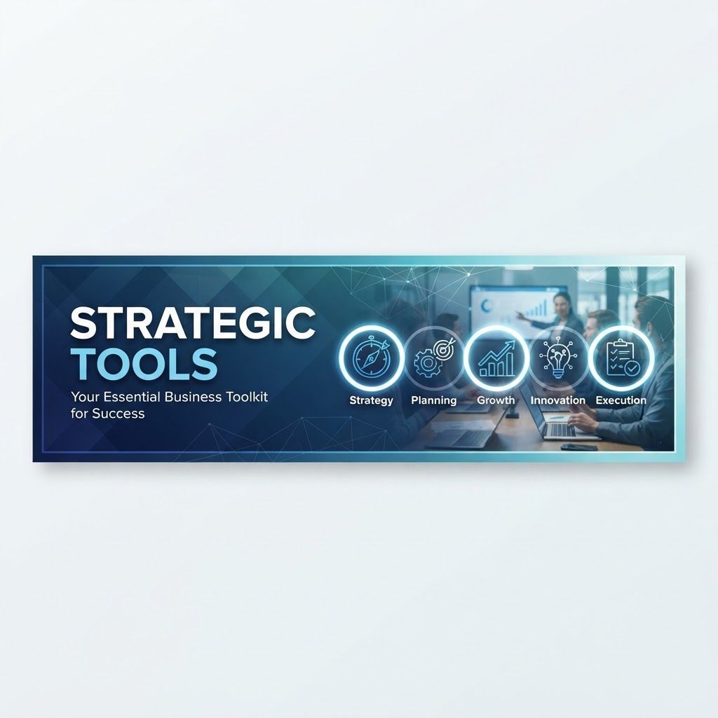 AI Design for strategic tool sub banner genarete 100% width and give height 240px
