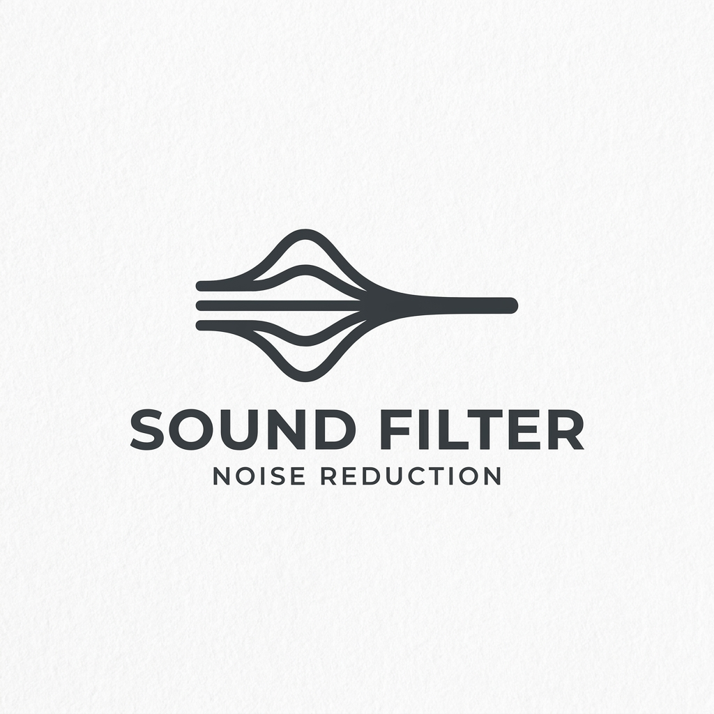AI Design for okay the concept is good but not clear its filter sound and reduce make it more minimal and it has to be some content genrate a logo
