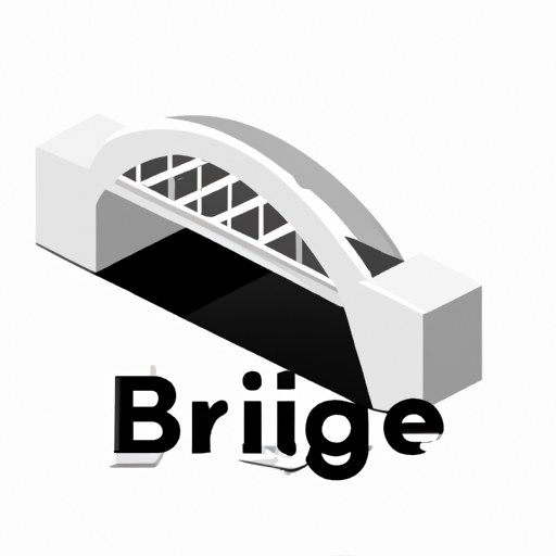 AI Design for White Bridge of Ahvaz in two-dimensional volume, children's fantasy