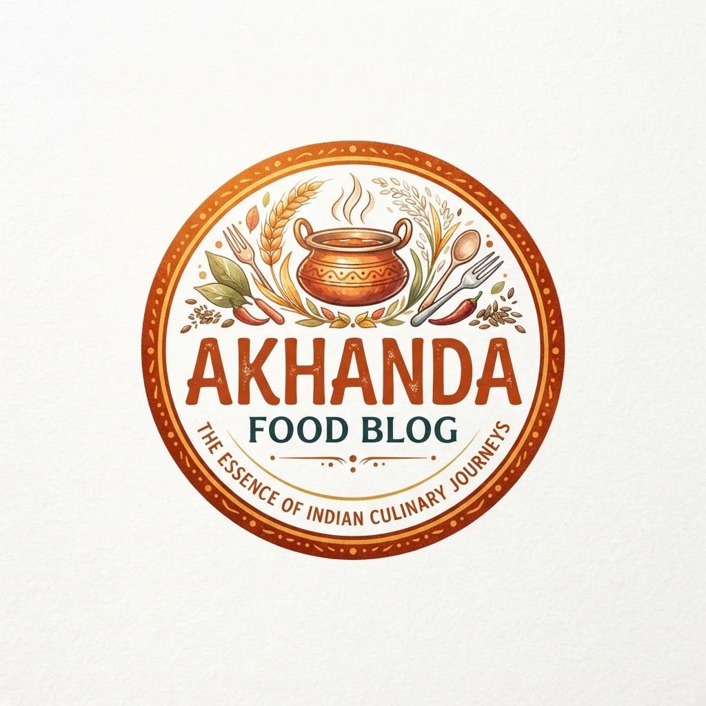 AI Design for create a logo for akhanda food blog