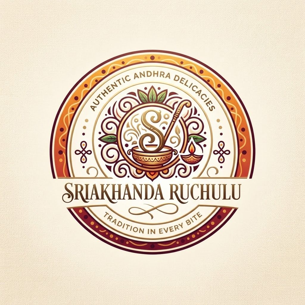 AI Design for create logo for sriakhanda ruchulu more unique