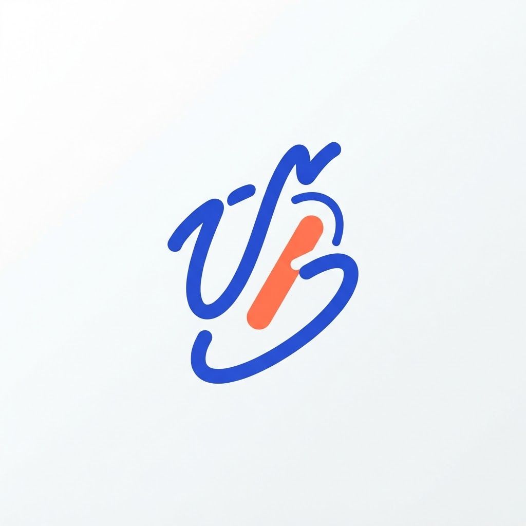 AI Design for Generate a simple minimalistic profile picture for a studio named unhinged STUDIO , white background 2 main colors. playfull minimalistic. few letters, only a logo