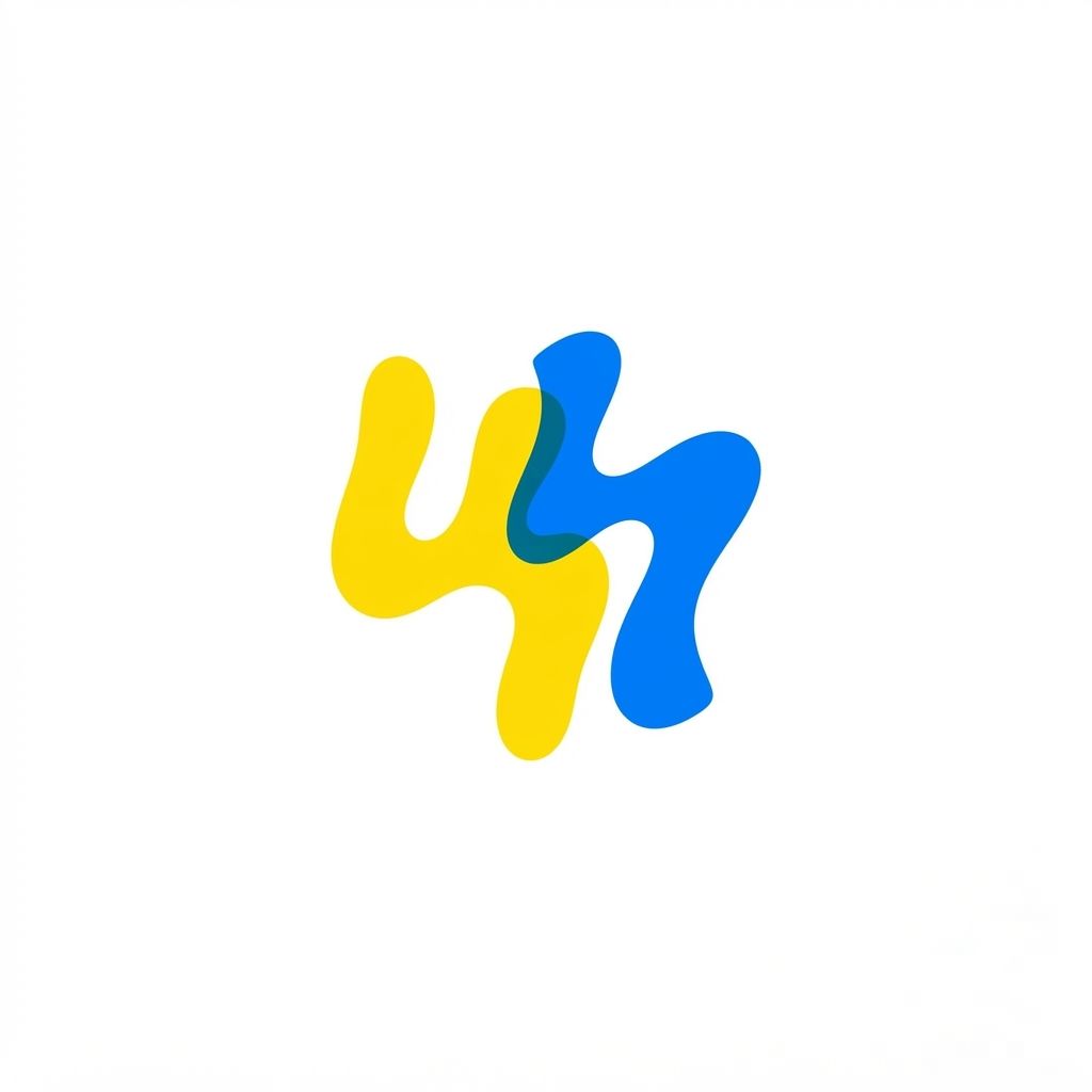 AI Design for Generate a simple minimalistic profile picture for a studio named unhinged STUDIO , white background 2 main colors. playfull minimalistic. no letters, only a logo