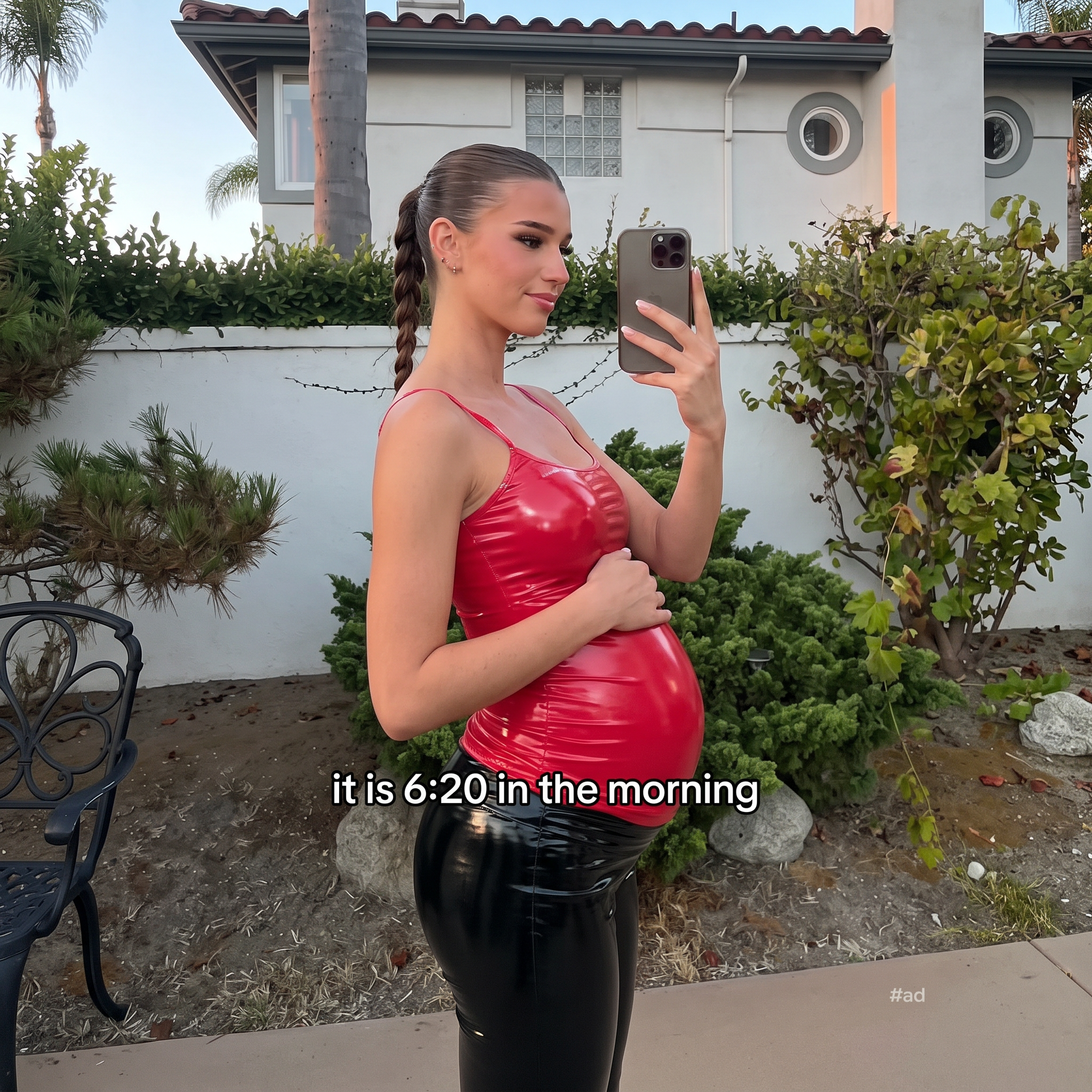 AI Design for show her side she is pregnant