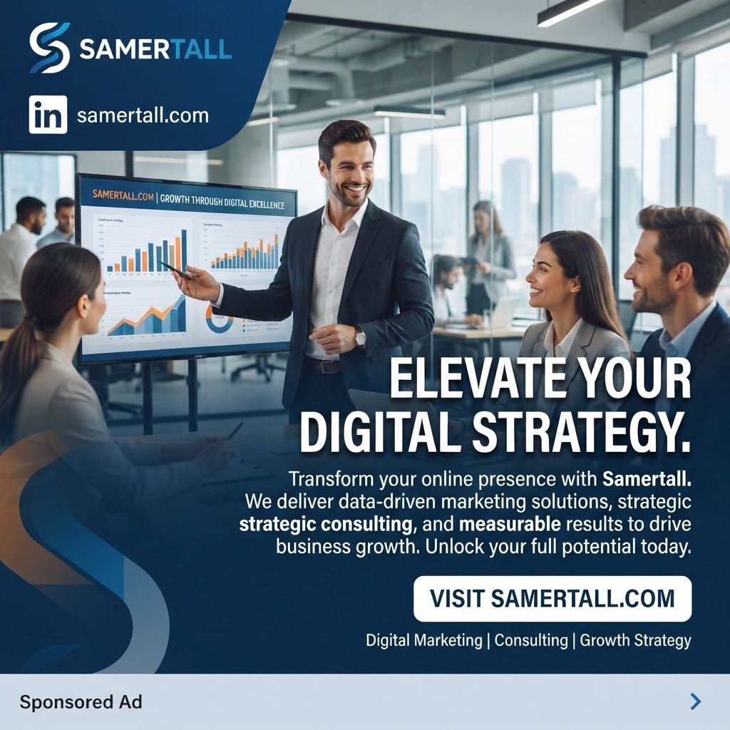 AI Design for generate linkedin ad for https://samertall.com/