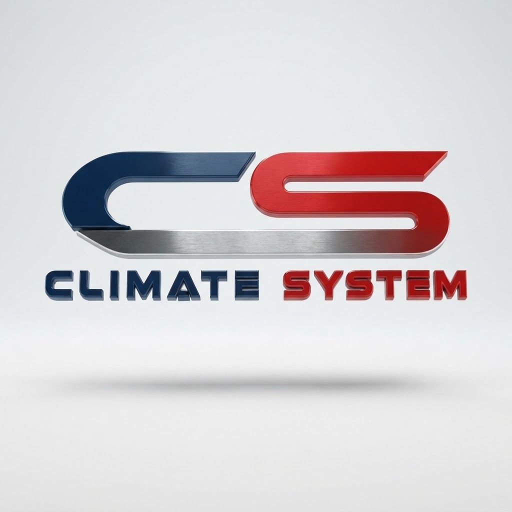 High-end studio product photograph of CS Climate System Logo. A 3D rendered logo featuring the interlocking letters C in dark blue and S in bright red, with the text 'CLIMATE SYSTEM' underneath in matching colors, set against a plain white background with subtle drop shadows.

A 3D rendered logo featuring the interlocking letters C in dark blue and S in bright red, with the text 'CLIMATE SYSTEM' underneath in matching colors, set against a plain white background with subtle drop shadows. Product centered as the clear hero, clean neutral background, controlled softbox lighting, realistic contact shadow, crisp edges, accurate material texture, no readable text added.